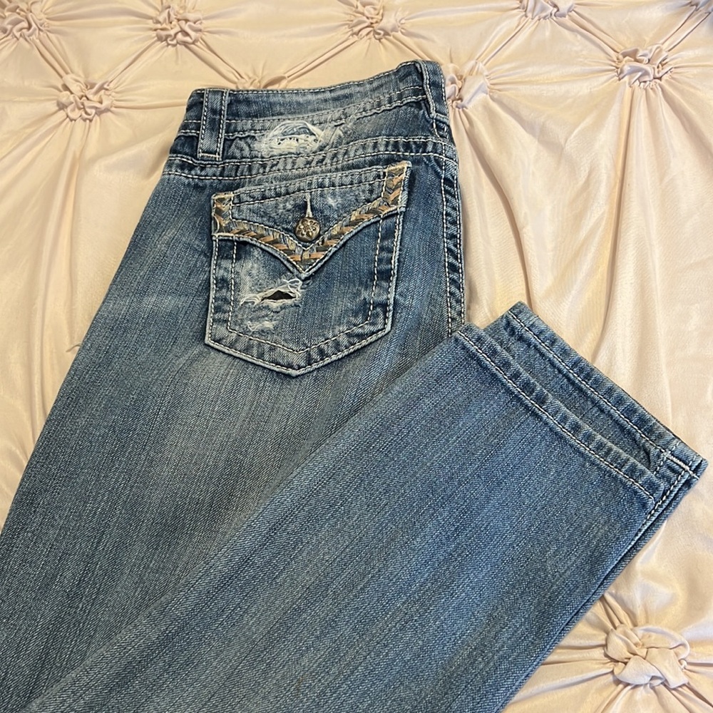 Like new Miss Me Boyfriend Cut Jeans Sz 28 - Picture 10 of 11